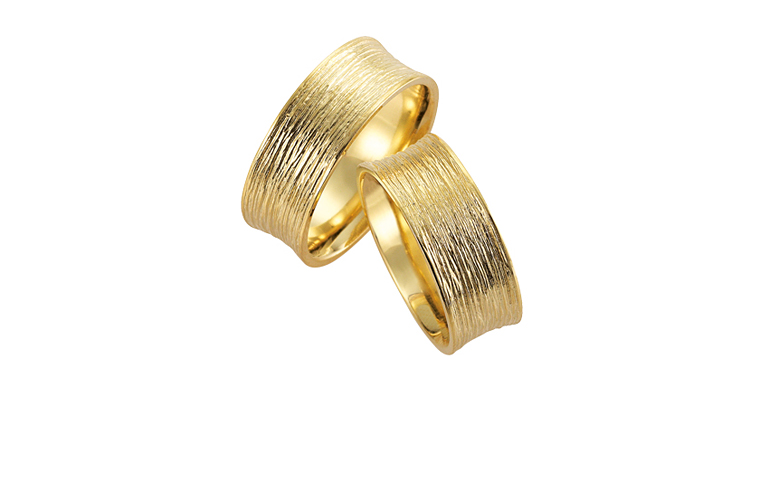 05070+05071-wedding rings, gold 750